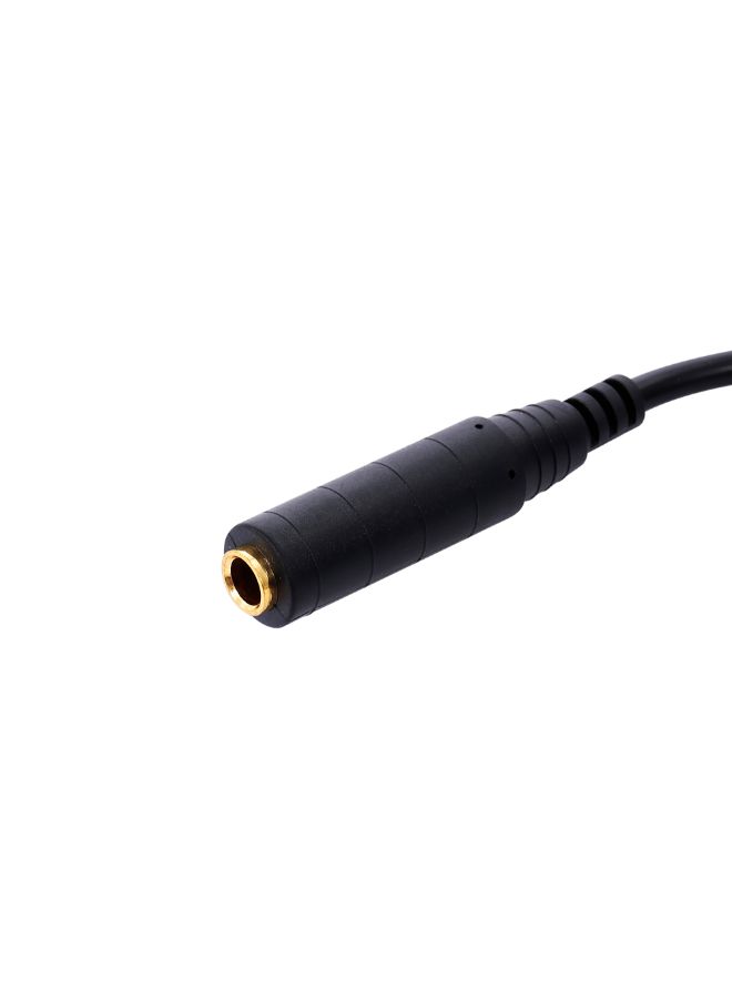 3.5mm Male To 6.35mm Female Converter Cable Black  - Image 3