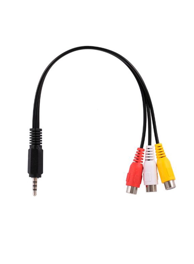 كابل محول بطرف ذكر AV إلى أنثى 3 RCA متعدد الألوان - Image 2