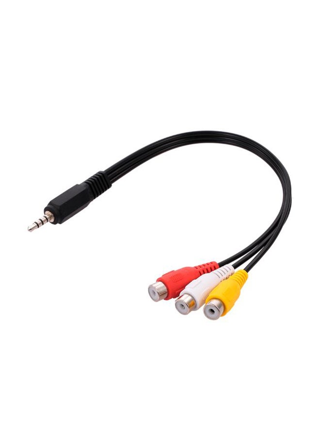 كابل محول بطرف ذكر AV إلى أنثى 3 RCA متعدد الألوان - Image 4