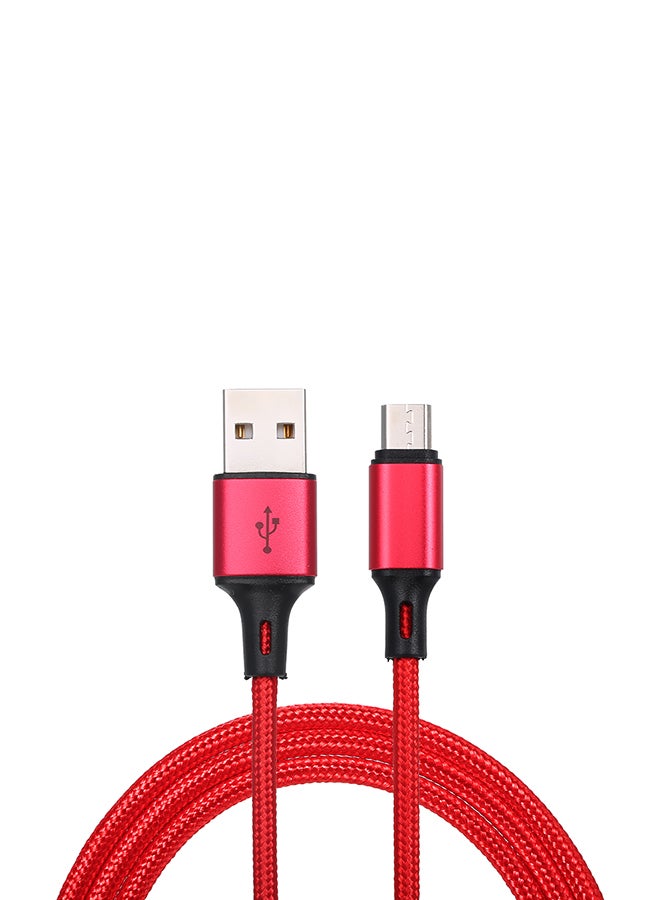 Micro USB Charging Data Cable Red - Image 1