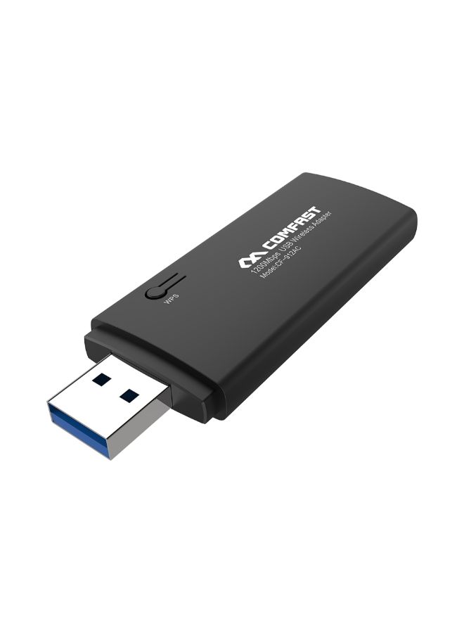 comfast AC Dual Band Wireless USB Network Adapter Black - Image 2