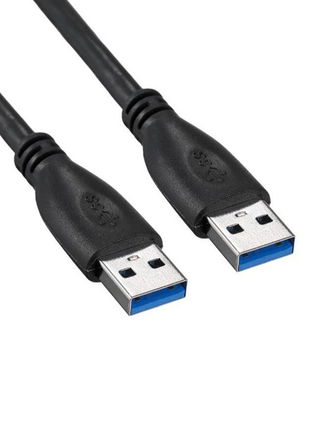 USB 3.0 Male To Type-A Male Extension Data Cable Black - Image 2