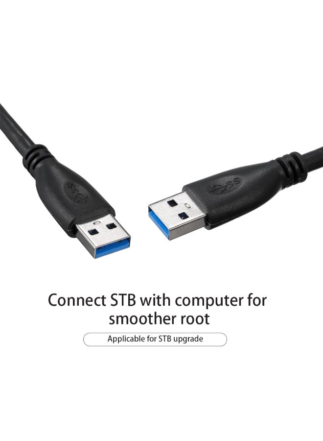 USB 3.0 Male To Type-A Male Extension Data Cable Black - Image 4