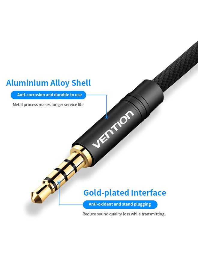 VENTION 3.5mm Male To 2 Port Female Audio Stereo Extension Cable Black - Image 3