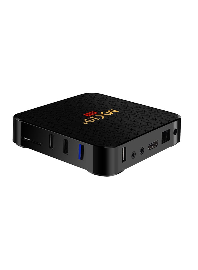 4K UHD MX10 Plus  Smart Android Set Top Box With Remote V6602 Black  - Image 2