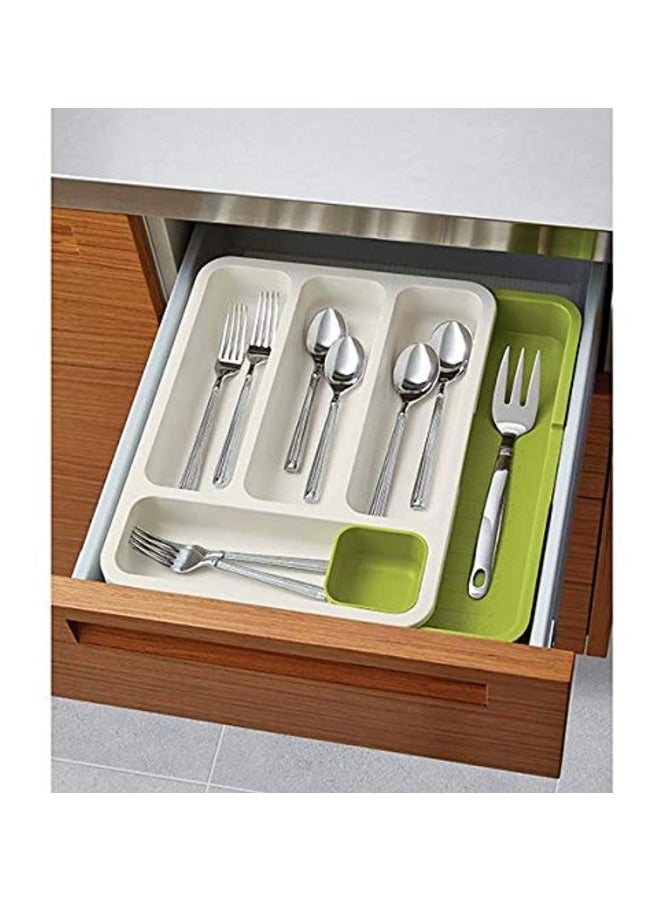 Plastic Cutlery Tray White/Green  - Image 4