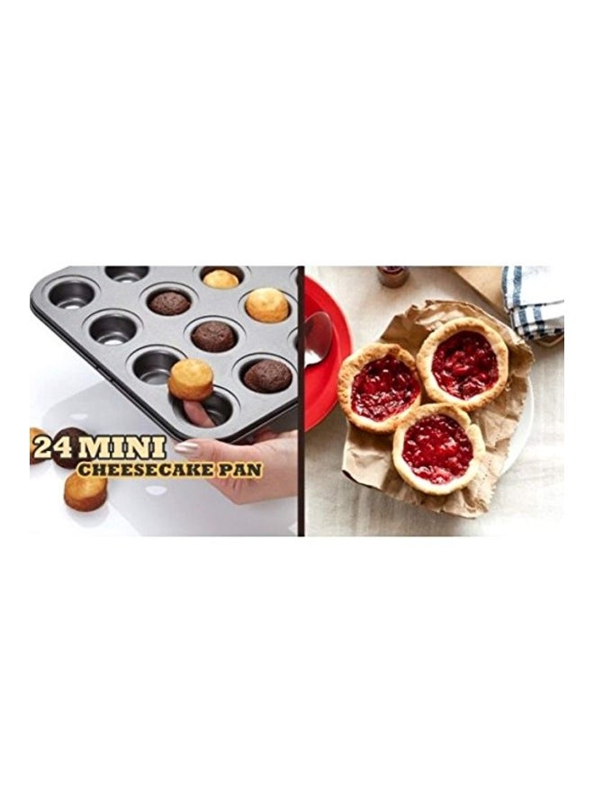 Nonstick - Mini Cheesecake Mold Black 39x26centimeter - Image 1