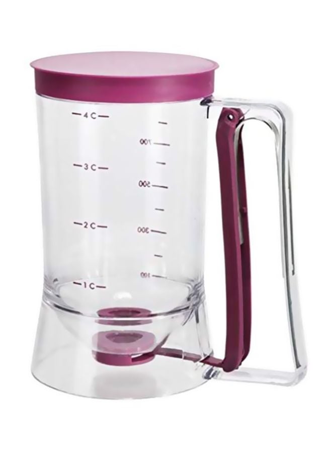 Generic - Batter Dispenser Clear/Purple 4.6x7.6x7.1inch - Image 1