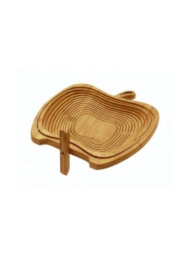 Foldable Fruit Basket Beige 0.9x11.9x10.9inch  - Image 1