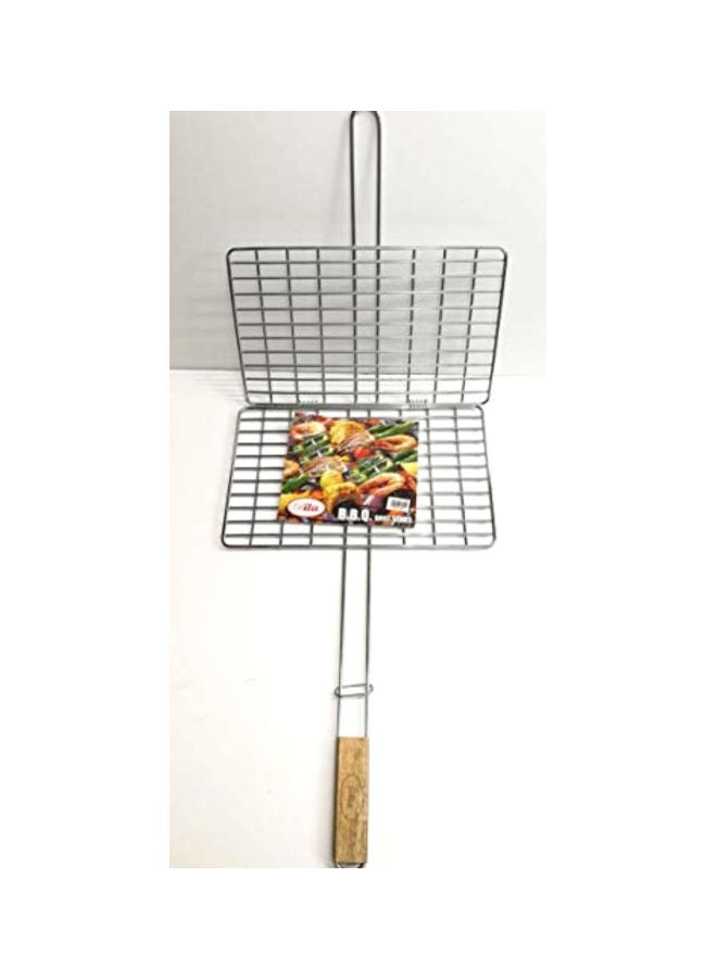 بيتا شبكة شواء فضي / بيج 59x36x23سم - Image 3