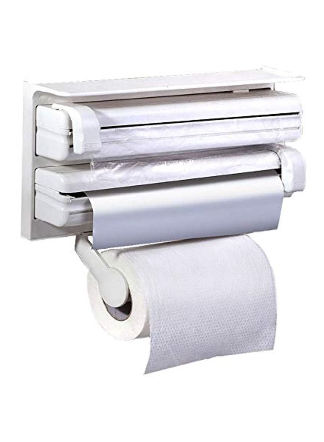 Generic - Triple Paper Dispenser White 38.5x19x7.5cm - Image 1