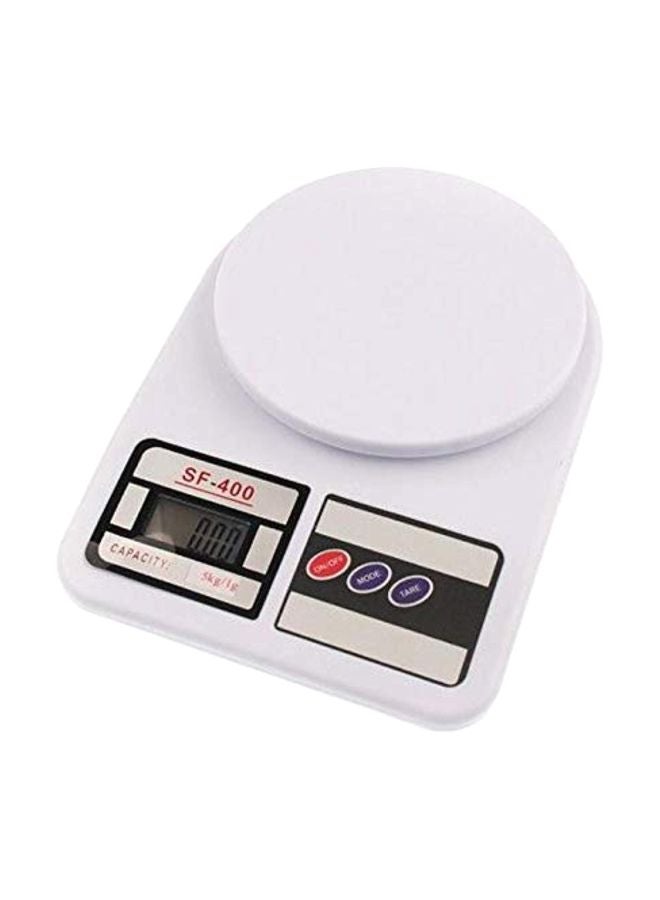 ميزان مطبخ إلكتروني أبيض