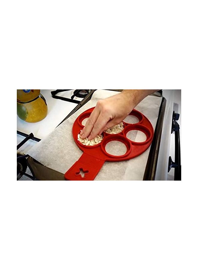 صانعة البانكيك من السيليكون أحمر - Image 5