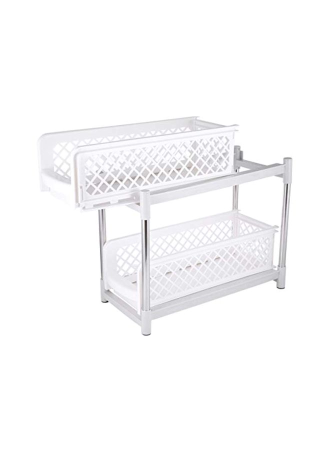 لي يينج سلة مكونة من أدراج، مصنوعة من البلاستيك أبيض - Image 2