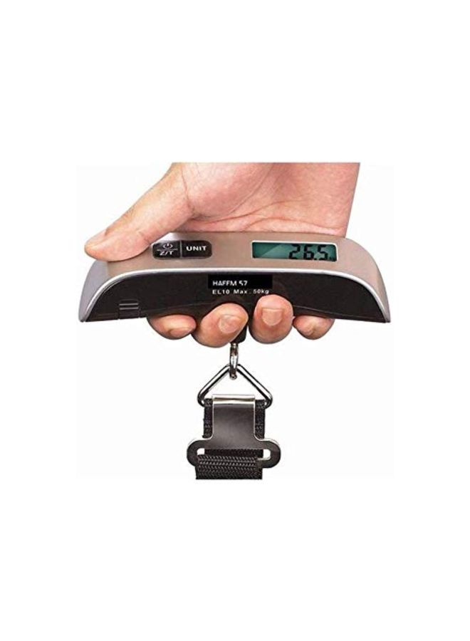 Homeking - Electronic Hand Carry Luggage Mini LCD Scale Black/Silver - Image 1