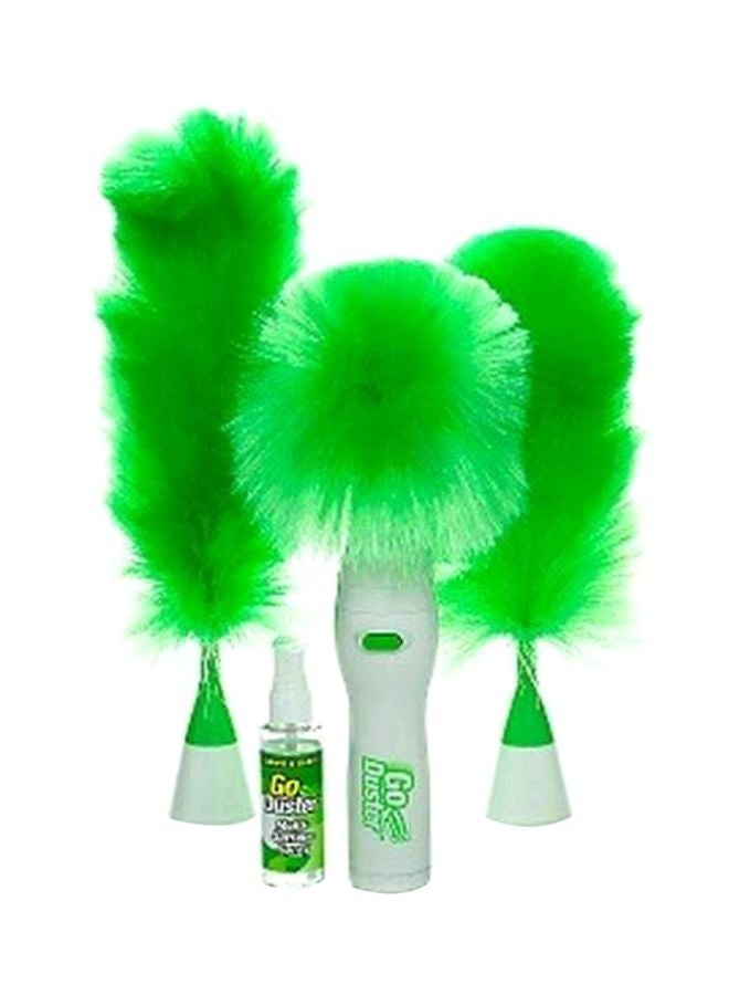 3-Piece Duster Cleaner Brush Green/White