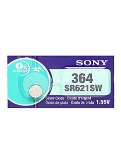 unisex 2-Piece 364 Mercury Free Watch Battery Set SR621SW