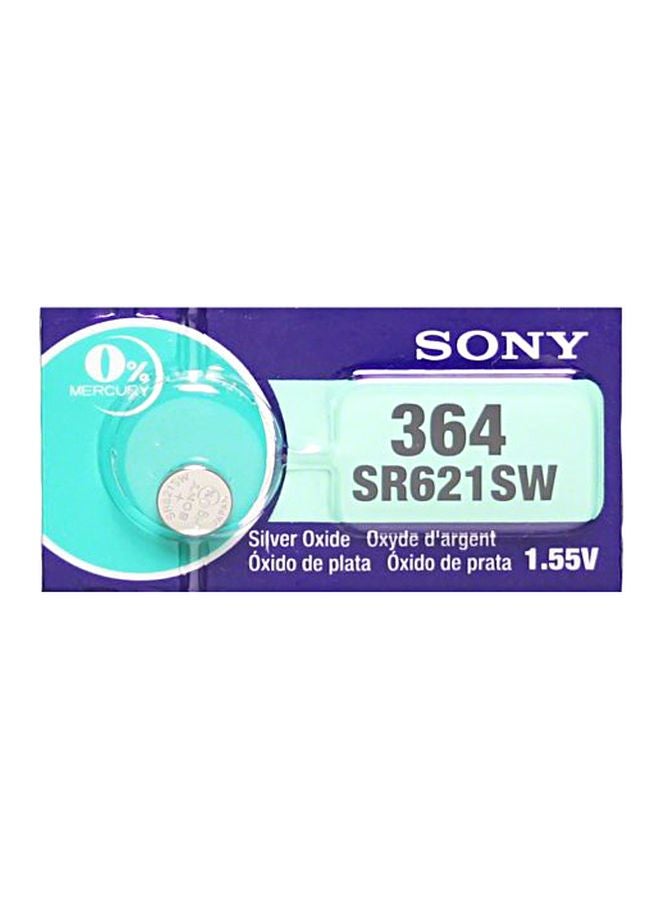 Sony 6-Piece 364 Mercury Free Watch Battery Set SR621SW 
