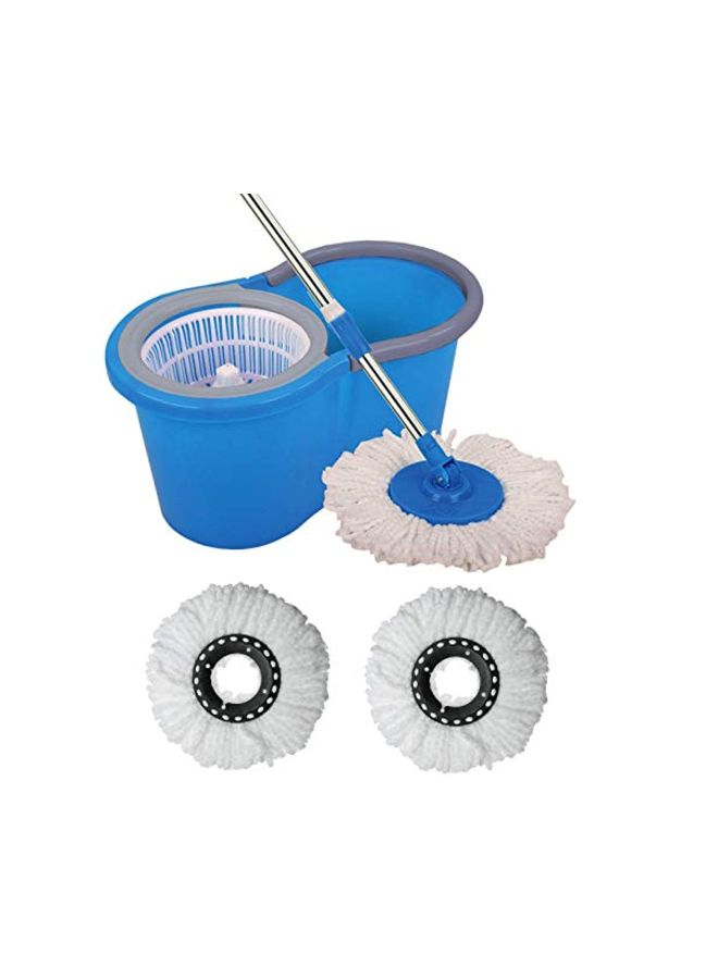 ممسحة مزودة بمشبك سحري مع دلو أزرق/رمادي - Image 2