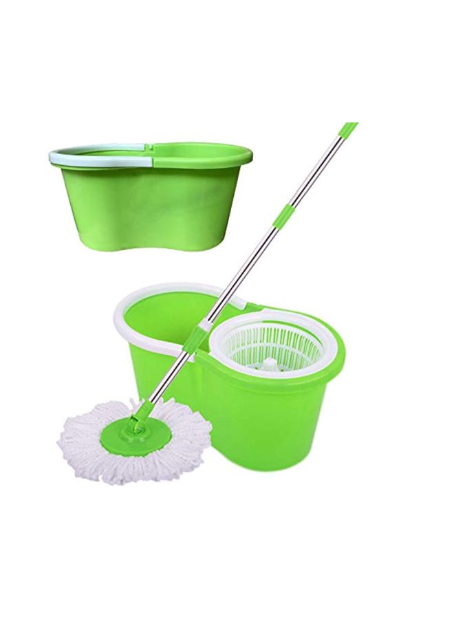 Spinning Mop And Bucket Set Green/White - Image 3