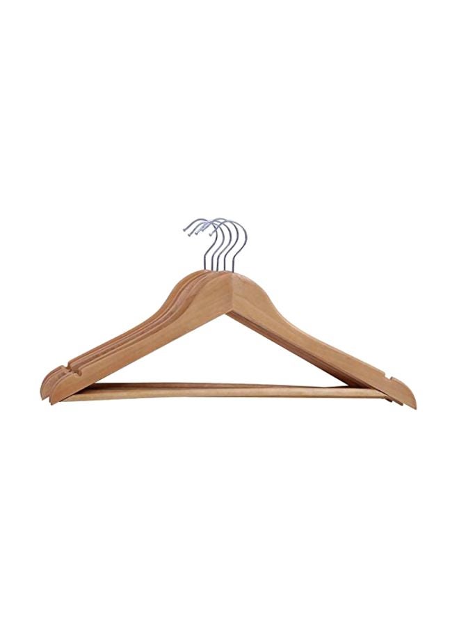 Generic 5-Piece Wooden Hangers Beige  - Image 1