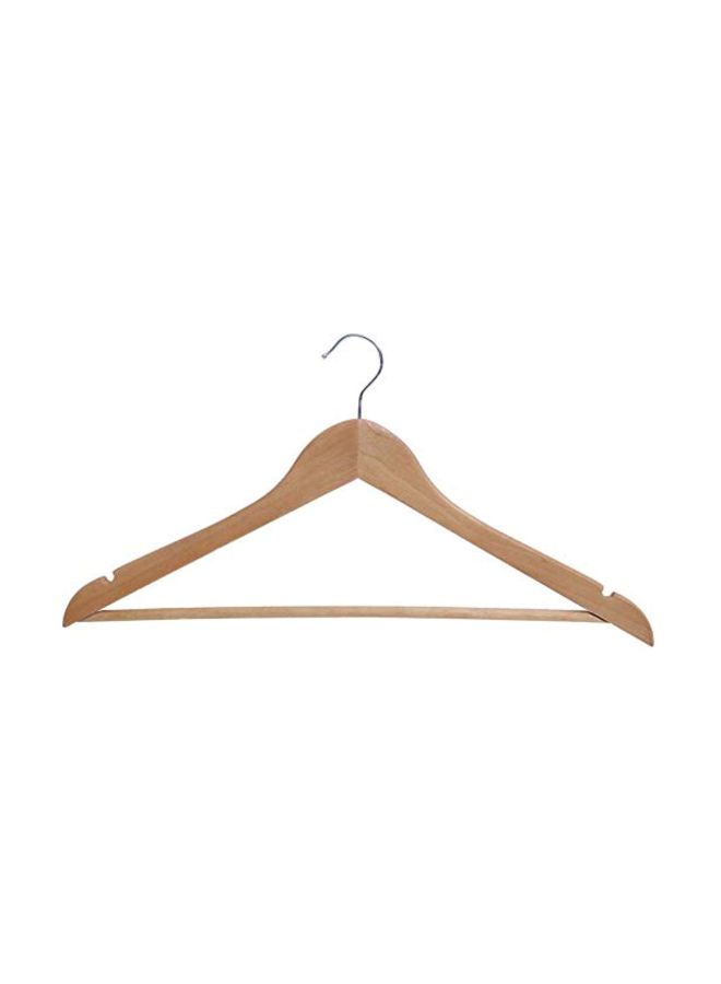 Generic 5-Piece Wooden Hangers Beige  - Image 2