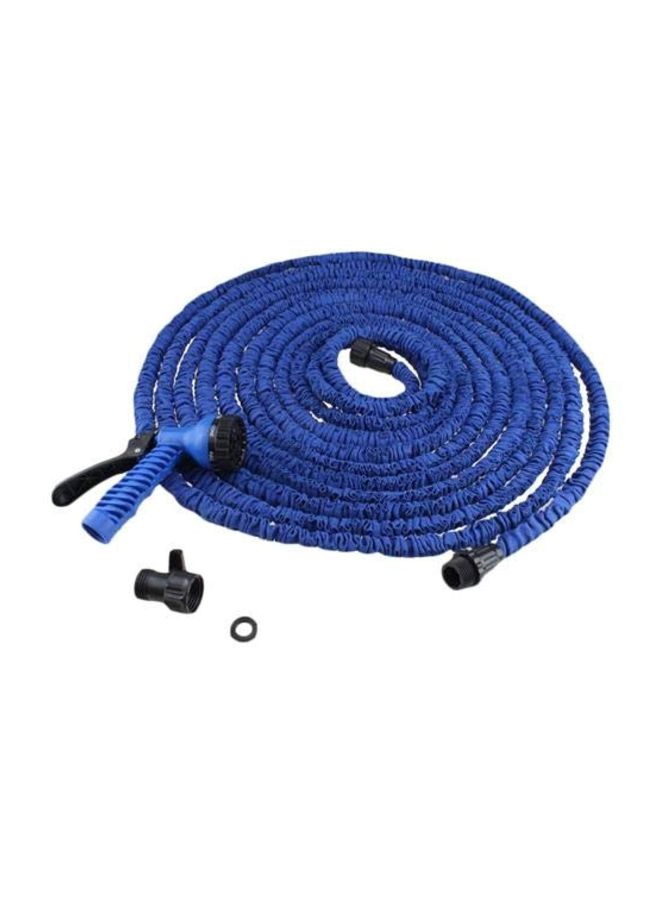 X-Hose 3-Piece Water Hose Pipe With Nozzle And Connector Blue/Black 175feet  - Image 2