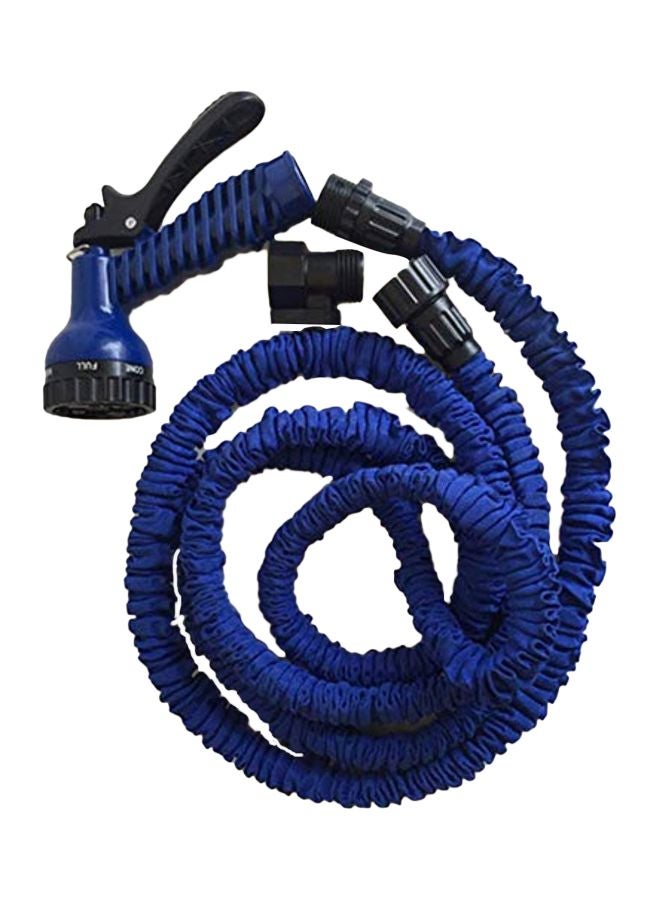 Generic Hose Water Pipe Expanding Spray Gun Blue 100feet 