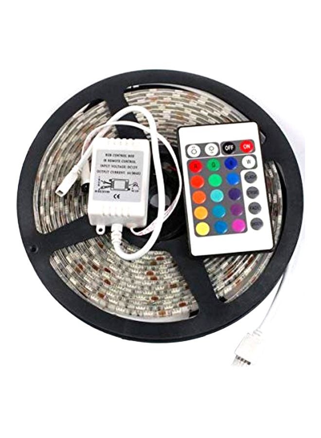 شريط إضاءة LED مرن SMD مع جهاز تحكم عن بعد أبيض/ أسود/ أزرق