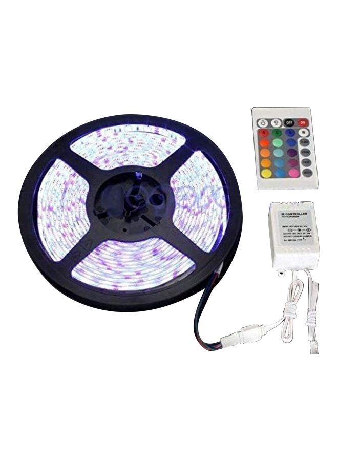 شريط إضاءة LED مع محول أبيض 5متر