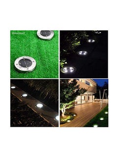 gluckluz 4-Piece Solar Ground Outdoor Lamps Set Black/Silver  - Image 3