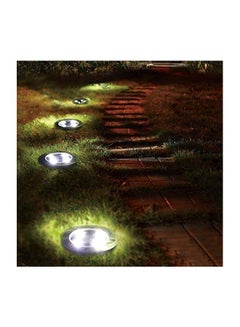 gluckluz 4-Piece Solar Ground Outdoor Lamps Set Black/Silver  - Image 2