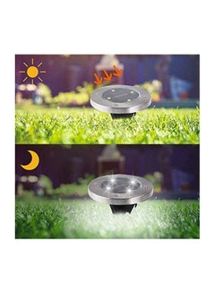 gluckluz 4-Piece Solar Ground Outdoor Lamps Set Black/Silver  - Image 4