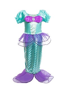 Bowknot Pattern Mermaid Fashion Party Dress Green