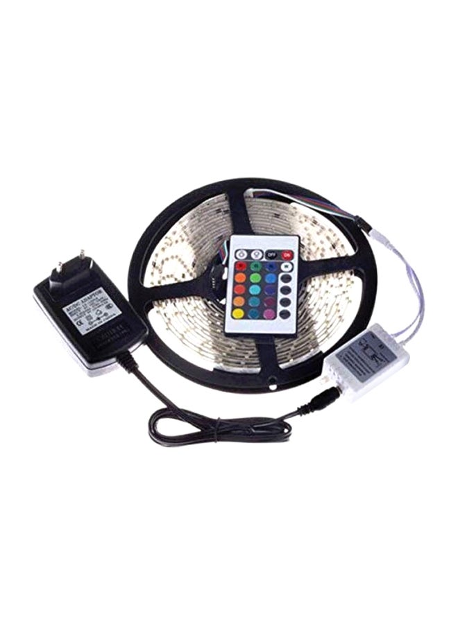 Generic LED Strip Light With Remote Control White/Black 5meter