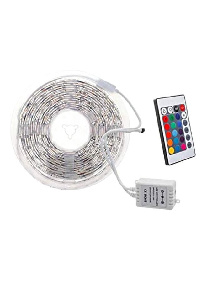 ليد ستريب شريط إضاءة LED مزود بجهاز تحكم عن بُعد أبيض 5متر  - Image 1
