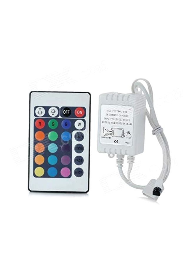 Generic LED Strip Light Controller With Remote White 