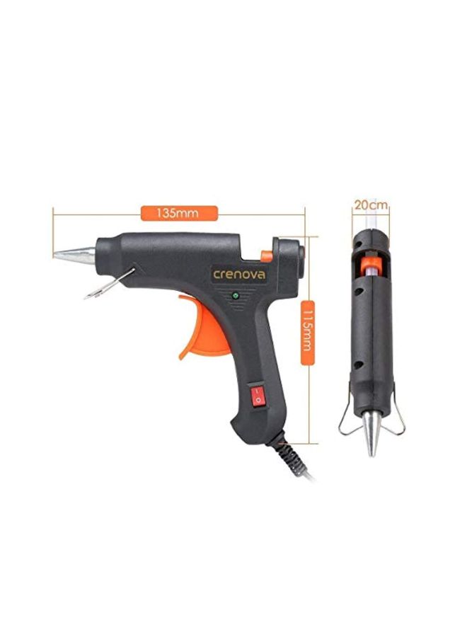 Crenova Hot Glue Gun Black/Orange  - Image 3