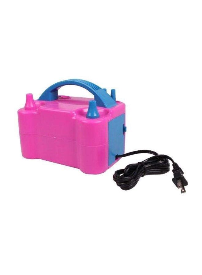 YOUMAY - Two Nozzles Balloon Air Pump Pink/Blue 190x110x120mm - Image 1