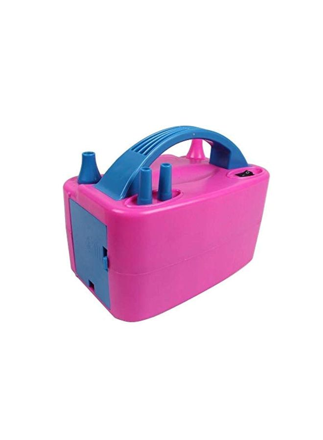 YOUMAY - Two Nozzles Balloon Air Pump Pink/Blue 190x110x120mm - Image 1
