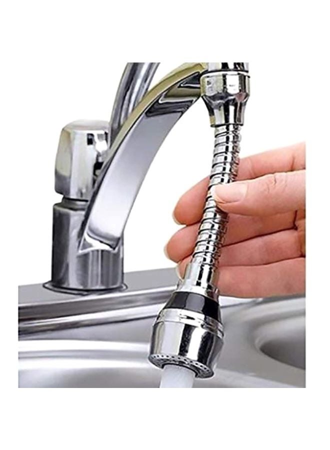 Flexible Faucet Sprayer Silver/Black 6x1.25inch - Image 3