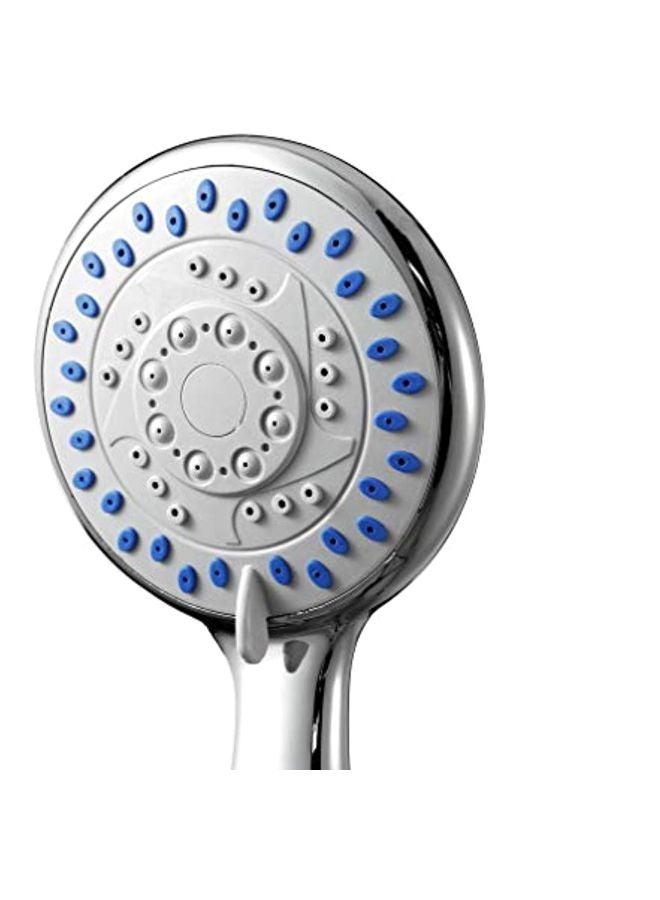 Generic - Portable Shower Set With Hose And Hook Silver - Image 1