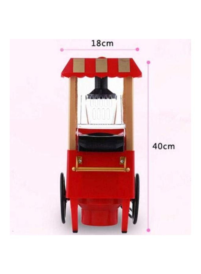 ماكينة كهربائية صغيرة لصنع الفشار بالهواء الساخن مناسبة للمنزل 8907 أحمر/أصفر - Image 4