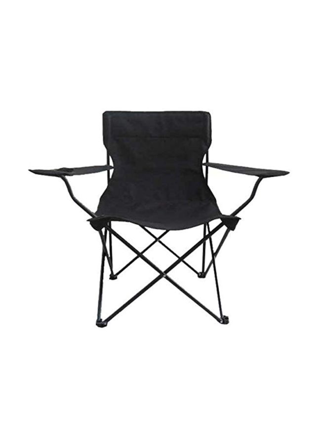 Generic - Foldable Beach And Garden Chair 49x49x80 cm Black - Image 1