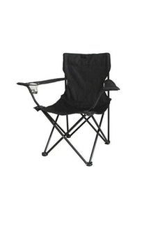 Generic Foldable Beach And Garden Chair 49x49x80 cm Black  - Image 2