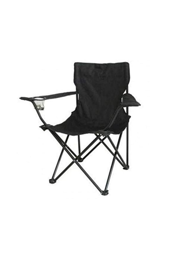 Generic - Foldable Beach And Garden Chair 49x49x80 cm Black - Image 1