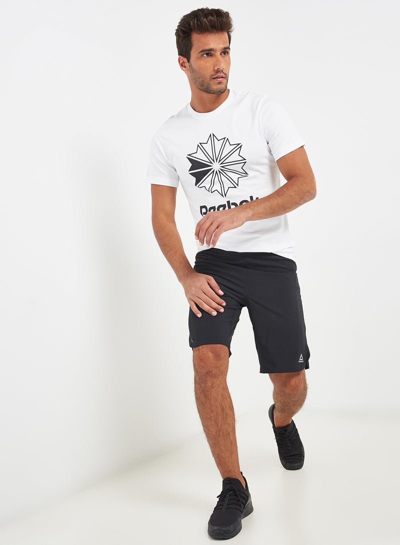 Running Two-In-One Shorts Black