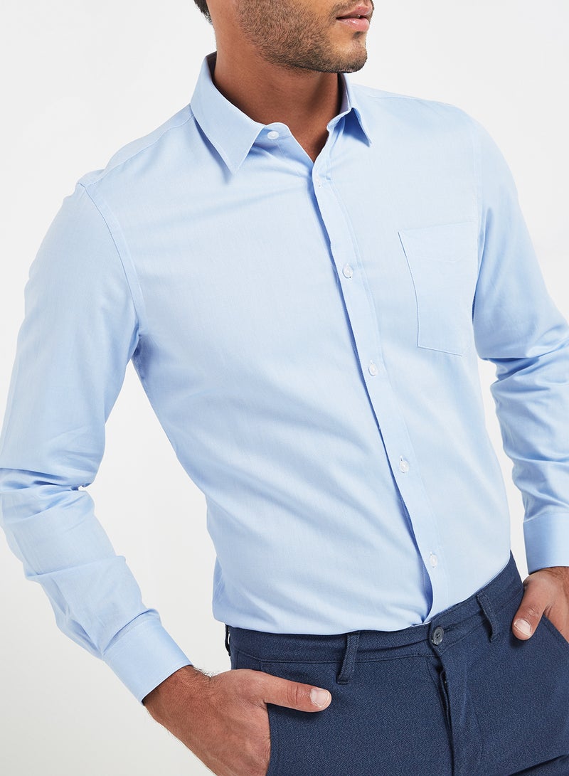 Iconic Formals Shirt Blue  - Image 4