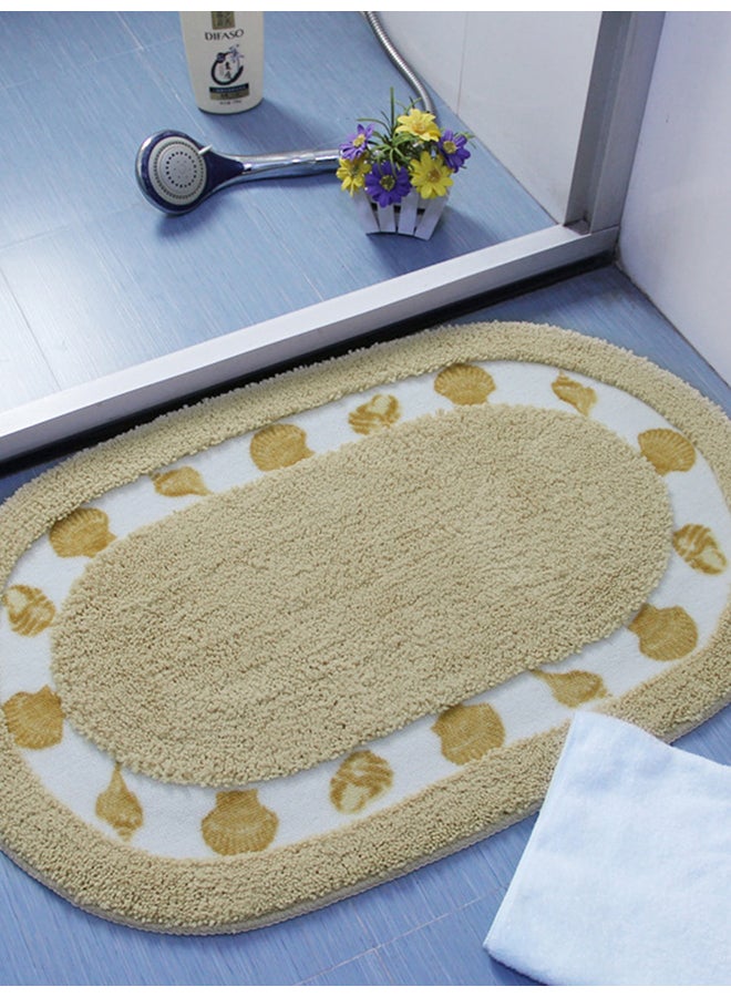Non-Slip Door Mat Beige 40x60cm 