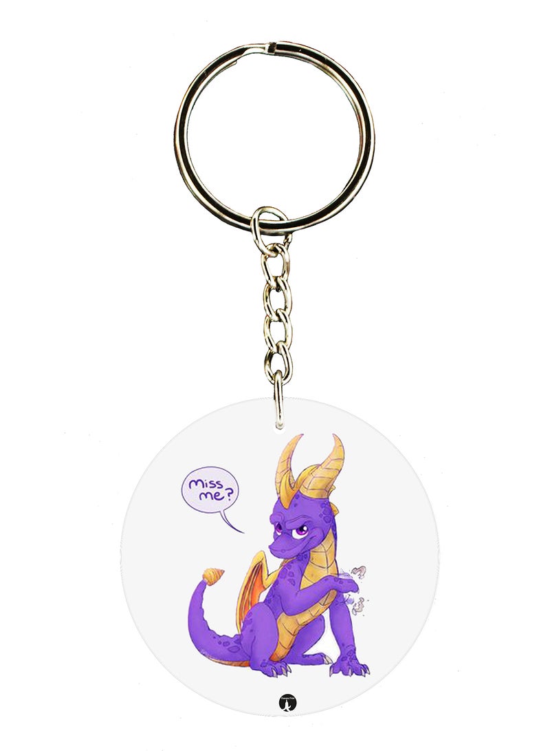 BP Spyro Printed Keychain